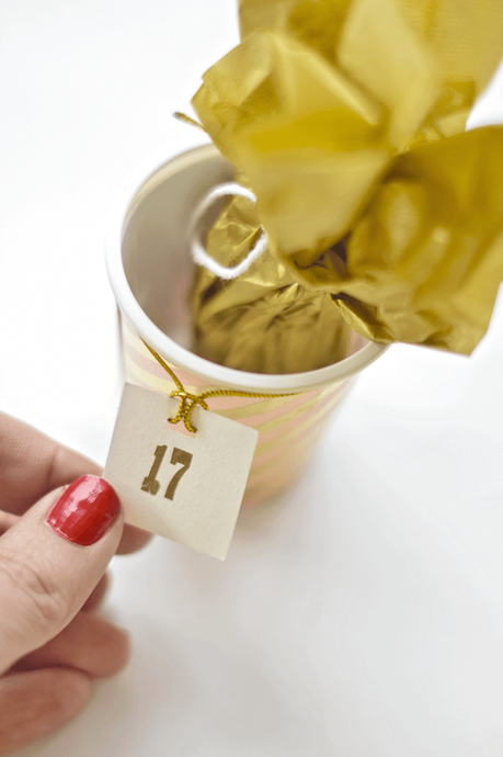 Un sencillo calendario de adviento de última hora / Easy last minute advent calendar