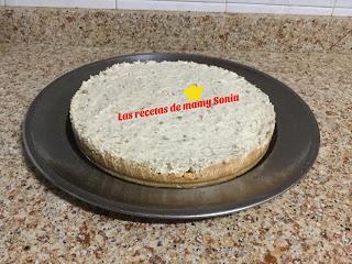 TARTA MOUSSE DE POLVORONES SIN AZÚCAR