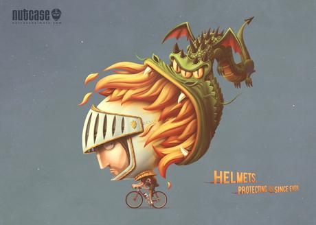 Una divertida campaña para el uso del casco en la bicicleta