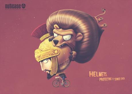 Una divertida campaña para el uso del casco en la bicicleta