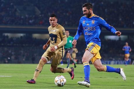 Pumas empata 2-2 a Tigres en la ida de los Cuartos de Final