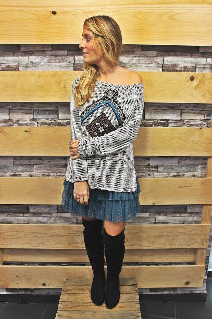 JERSEY PEDRERIA ÉTNICO + FALDA TUL