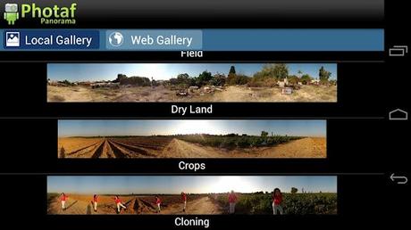 Photaf Panorama fotos panorámicas con tu Android