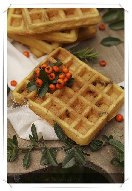 Gofres de Calabaza y Chocolate