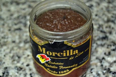 Creps de morcilla y queso gran padano