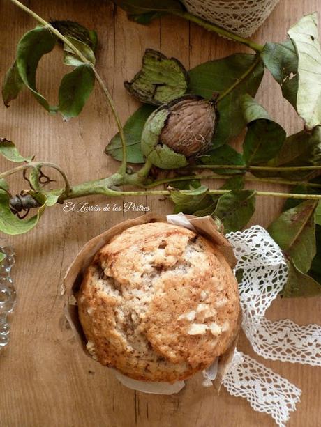 Magdalenas de Nueces con Claras de Huevo