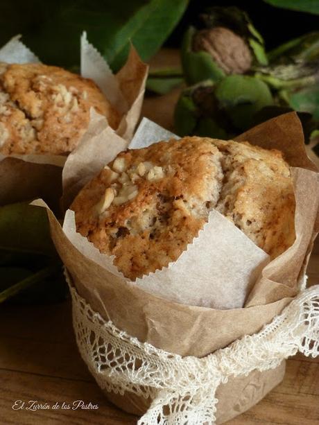 Magdalenas de Nueces con Claras de Huevo