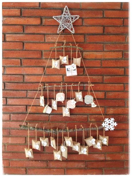 Calendario de Adviento en forma de árbol de Navidad - Paperblog