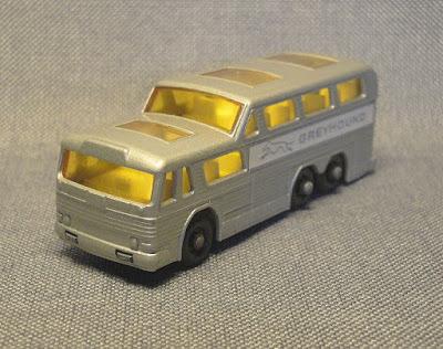 Un ómnibus Greyhound de Matchbox