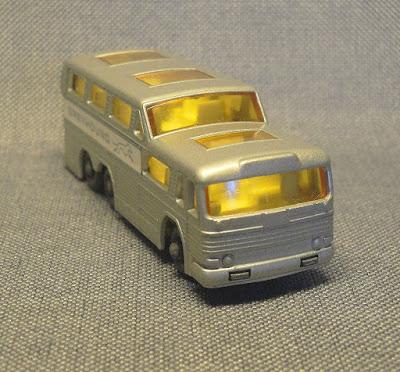 Un ómnibus Greyhound de Matchbox