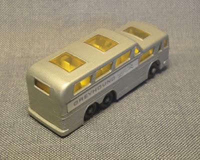 Un ómnibus Greyhound de Matchbox
