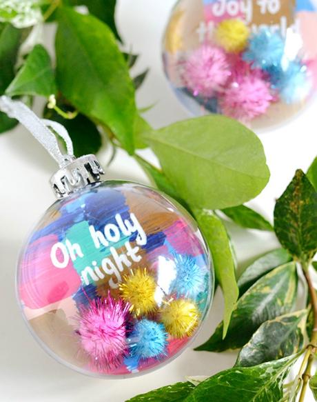 diy bola navidad