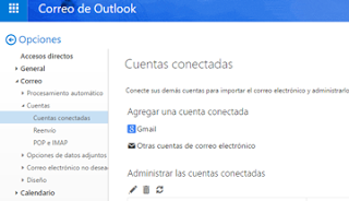 Conectar otras cuentas de correo a Outlook [2017]