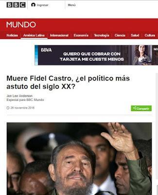 AMPLIO ECO DE LA MUERTE DE FIDEL CASTRO EN LA RED