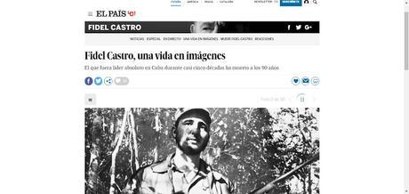 AMPLIO ECO DE LA MUERTE DE FIDEL CASTRO EN LA RED