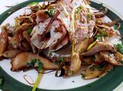 Rollitos cerdo jamón puerro Involtini maiale prosciutto porro