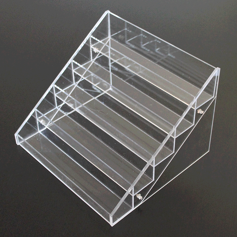 almacenaje de esmaltes de uñas metacrilato escalera display