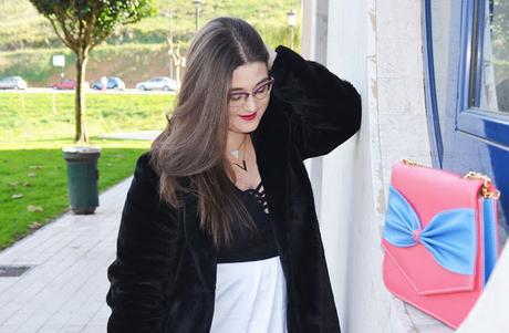 Outfit Of The Day ~ Vestido + Abrigo de pelo ~ Plus size