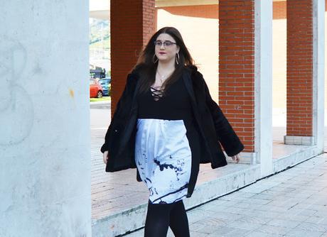 Outfit Of The Day ~ Vestido + Abrigo de pelo ~ Plus size Outfit Of The Day ~ Vestido + Abrigo de pelo ~ Plus size