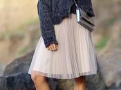 Pleated Midi Skirt