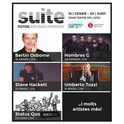 Suite Festival 2017: Status Quo, Umberto Tozzi, Hombres G, Steve Hackett y Bertín Osborne