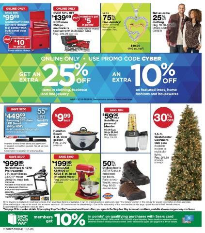 Ofertas de Sears para el Cyber Monday 2016