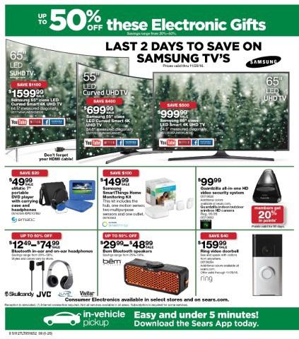 Ofertas de Sears para el Cyber Monday 2016