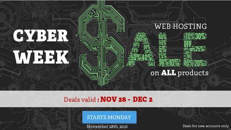 Promociones de Web Hosting para Cyber Week 2016