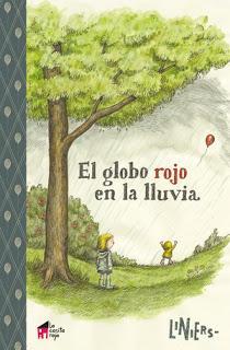 El globo rojo en la lluvia