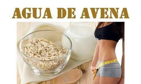 agua de avena para adelgazar