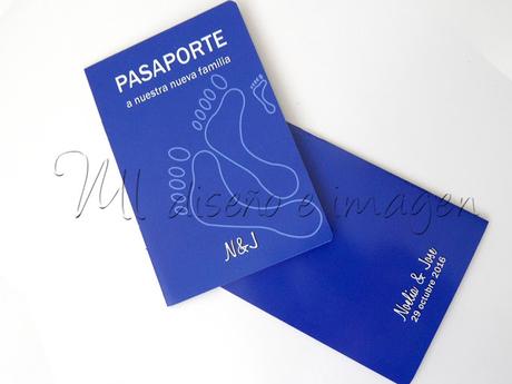 Invitaciones de Boda Pasaporte + Tarjeta de Embarque