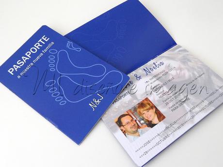 Invitaciones de Boda Pasaporte + Tarjeta de Embarque