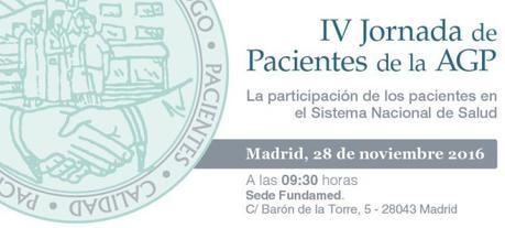 La participación de los pacientes en el Sistema Nacional de Salud #JornadaAGP #jornadaAGP