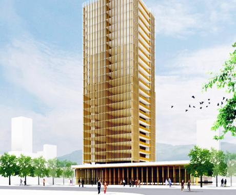 ¿Construir un rascacielos de madera es posible? edificio-madera-michael
