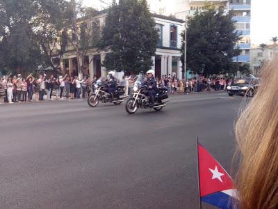 Partida del recorrido del cortejo fúnebre de Fidel Castro hacia Santiago de Cuba