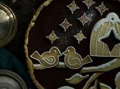 Tarta chocolate galletas para navidad