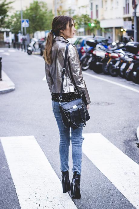 Metalic Biker Jacket + Haul Otoño Invierno