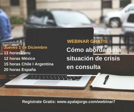 Conferencia online: cómo abordar situaciones de crisis en la consulta