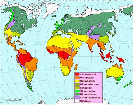 Los climas y paisajes de la Tierra