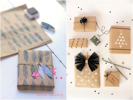 IDEAS PARA ENVOLVER REGALOS CON PAPEL KRAFT