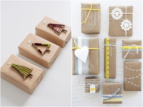 IDEAS PARA ENVOLVER REGALOS CON PAPEL KRAFT