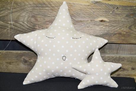 ESTRELLITA Y NUBE CON TOPITOS EN BEIGE. #PROYECTOS EL BLOG DE JESS, SHOP.