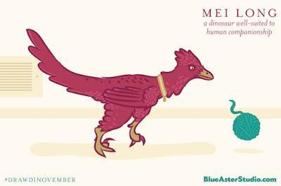 Las mascotas dinosaurianas de Blue Aster Studio