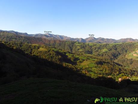 Vista del Vízcares y Niaño desde el Bosque de Cea