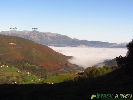 Sierra del Sueve sobre mar de nubes