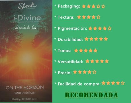 SLEEK, paleta i-Divine, On The Horizon.