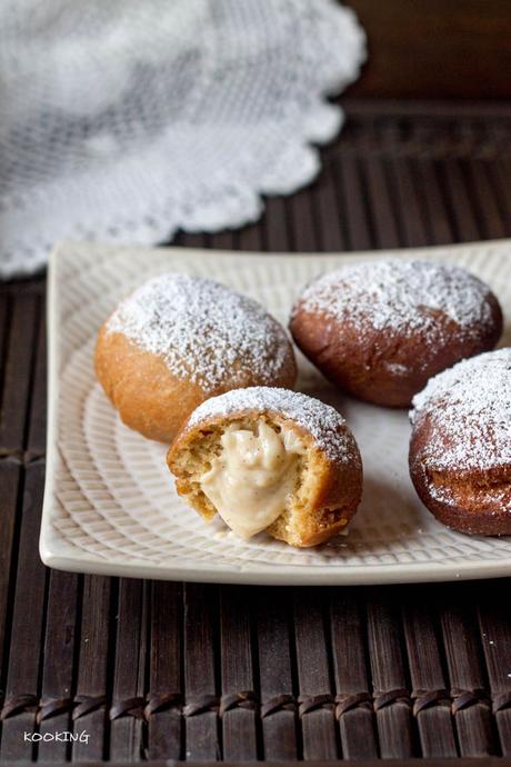 Berlinas con crema de te chai
