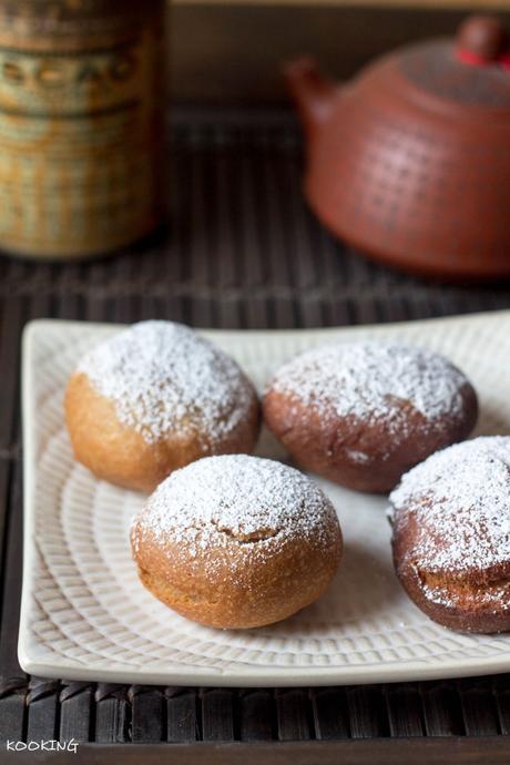 Berlinas con crema de te chai