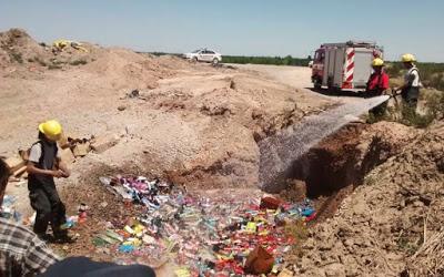 Secuestro y decomiso de 1000 kilos de artefactos pirotécnicos