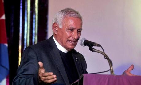 Reverendo Odén Marichal, durante el Tributo a Fidel, en la Primera Iglesia Presbiteriana Reformada de La Habana, en Cuba, el 1 de diciembre de 2016. ACN FOTO/ Oriol de la Cruz